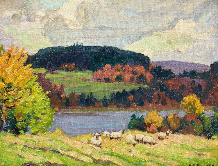 Artwork by Herbert Sidney Palmer, Storm Clouds, Lecharite, Quebec