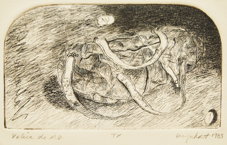 Artwork by Anthony Morse Urquhart, Valise de M.O.