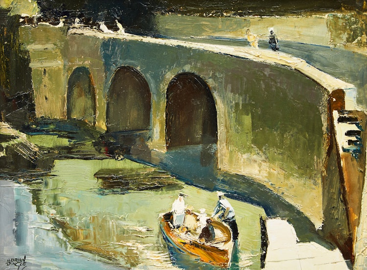 Artwork by John Adrian Darley Dingle, Ferry Landing; Sand in the Air