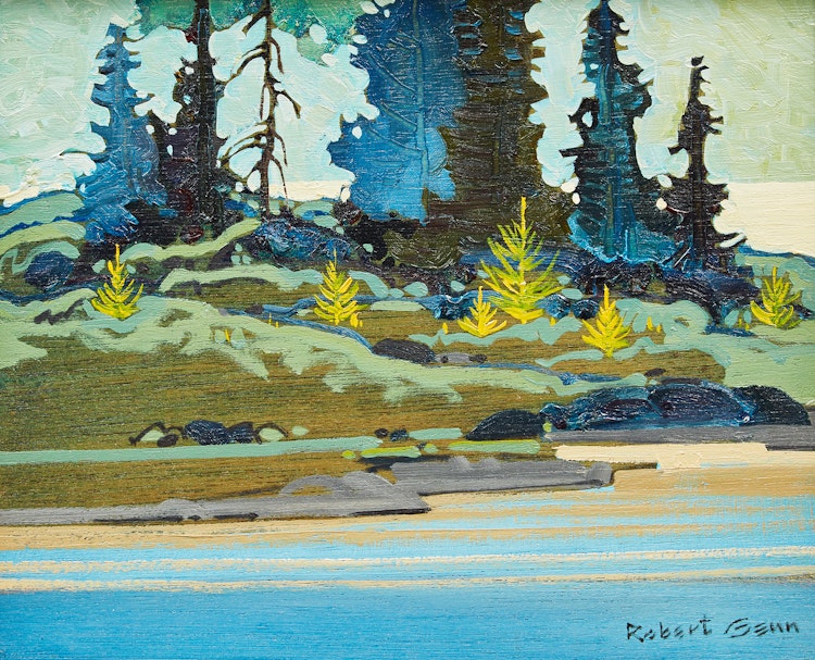 Artwork by Robert Genn, Islet Point