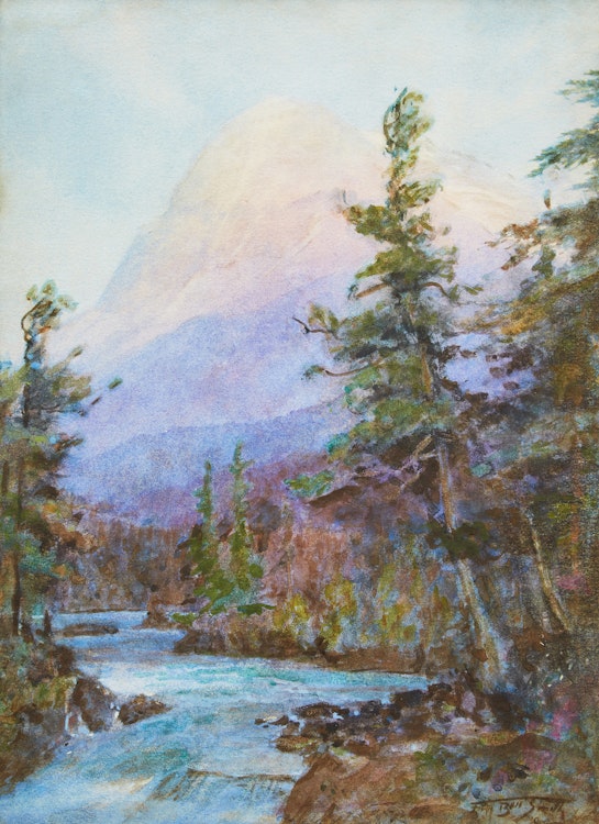 Artwork by Frederic Marlett Bell-Smith, Rocky Mountain Stream