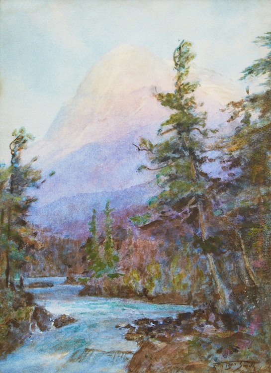 Artwork by Frederic Marlett Bell-Smith,  Rocky Mountain Stream