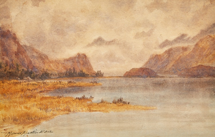 Artwork by Thomas Mower Martin,  Landscape with Mountains