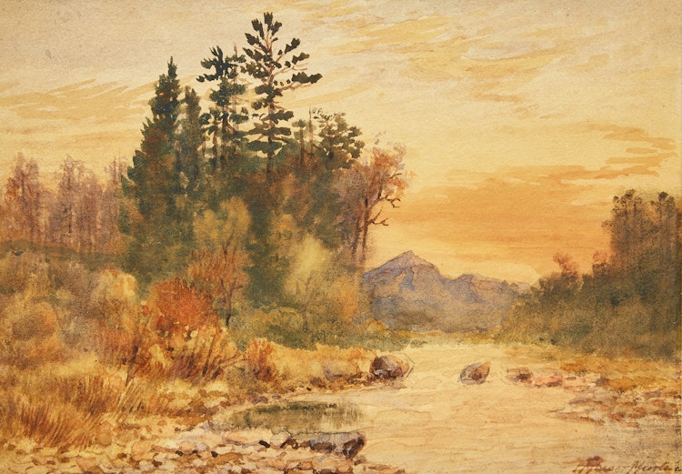 Artwork by Thomas Mower Martin, Landscape with Trees