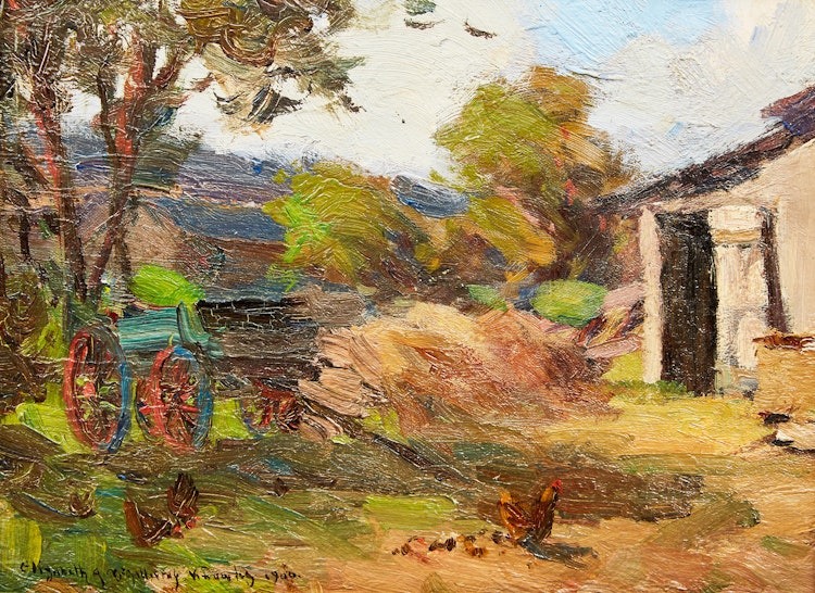 Artwork by Elizabeth Annie McGillivray Knowles, Barnyard