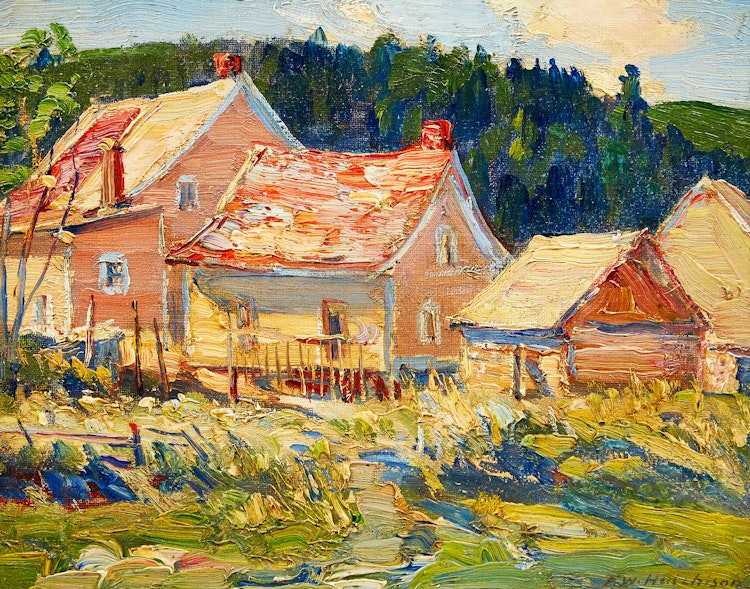 Artwork by Frederick William Hutchison, Homestead