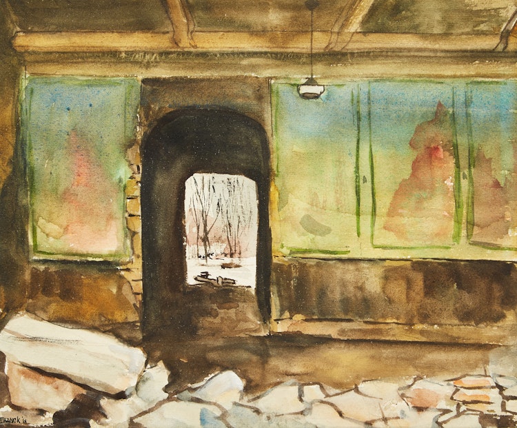 Artwork by Albert Jacques Franck, Chorley Park, The Great Hall