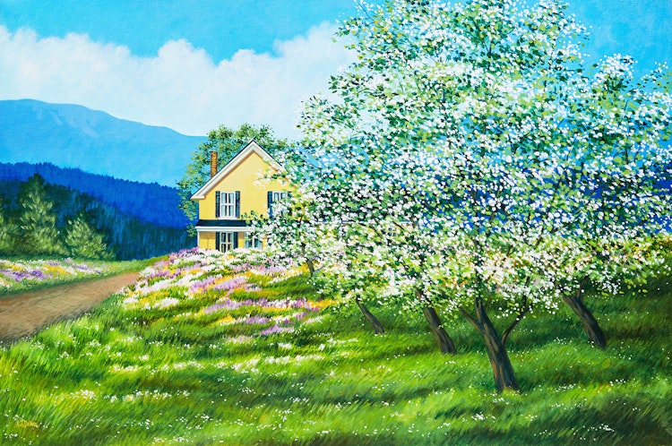 Artwork by Anne J. Dalton, Spring Blossoms