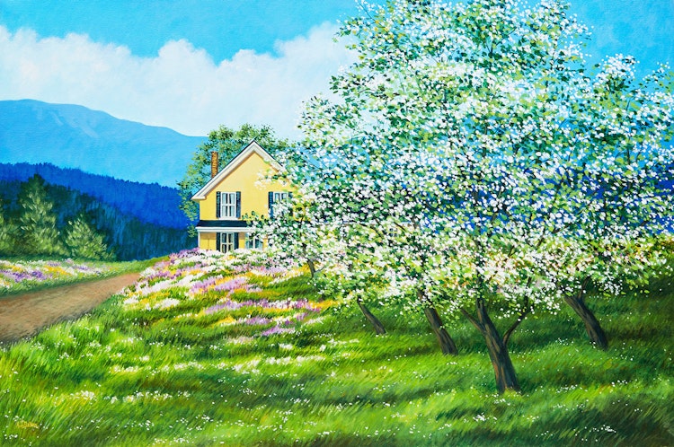 Artwork by Anne J. Dalton,  Spring Blossoms