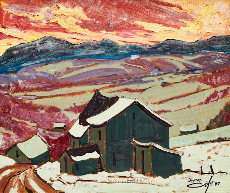 Artwork by Bruno Côté, l’Ours (Bear Mountain)