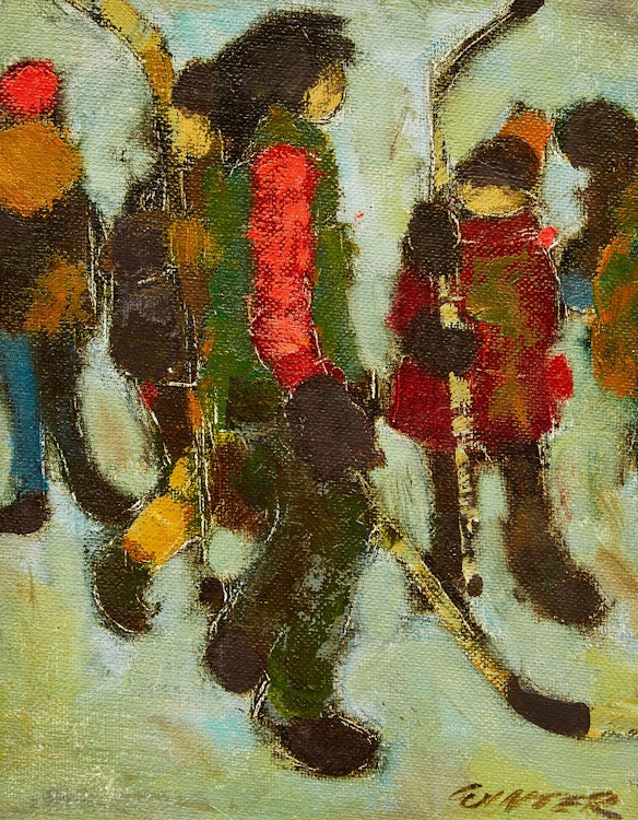 Artwork by William Arthur Winter, Street Kids