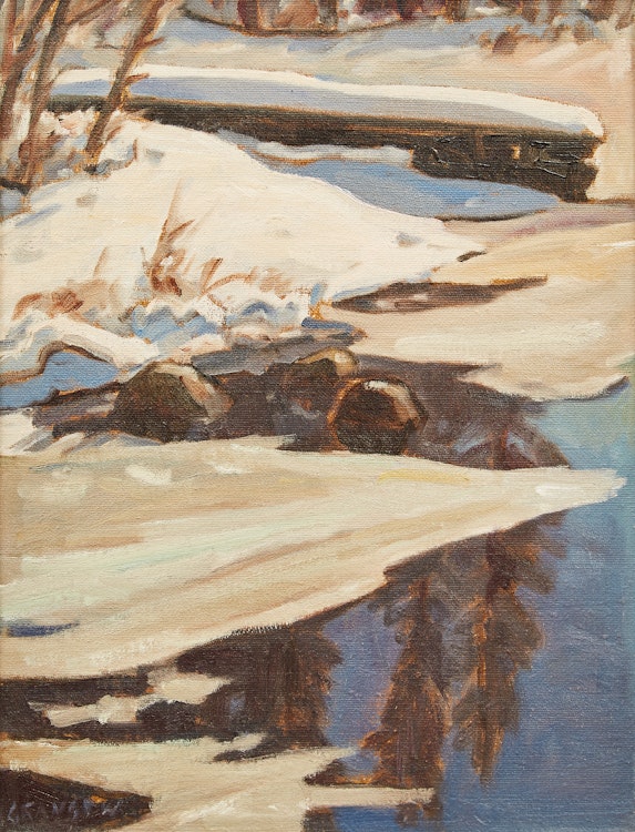 Artwork by Helmut Gransow, Spring Ice