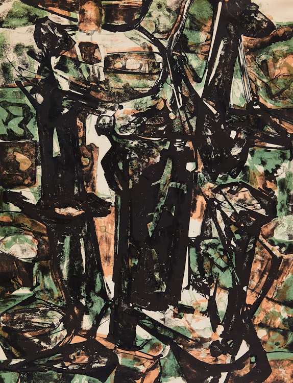 Artwork by Teleforas Valius, The Last Morning; Untitled (Paris)