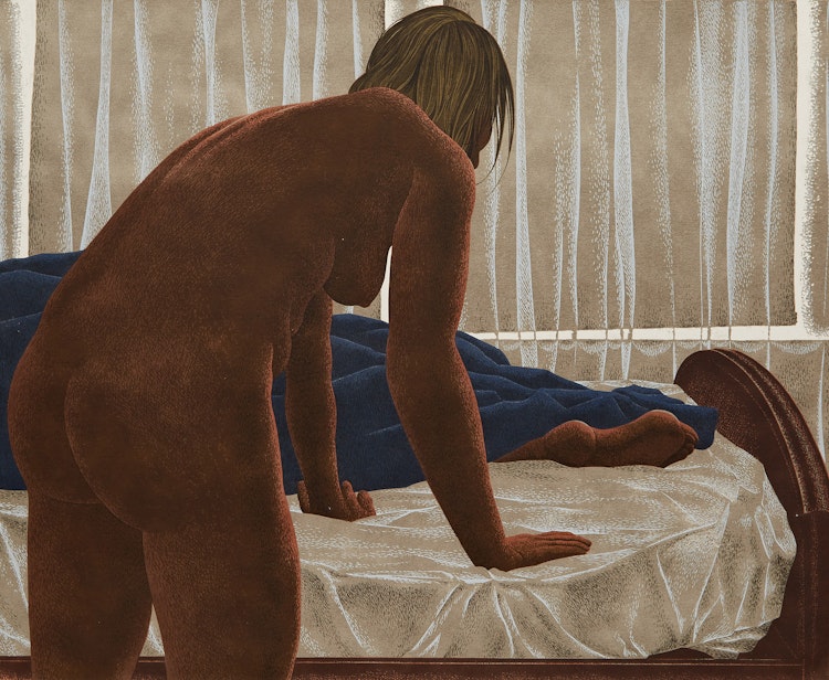 Artwork by David Alexander Colville,  Sleeper