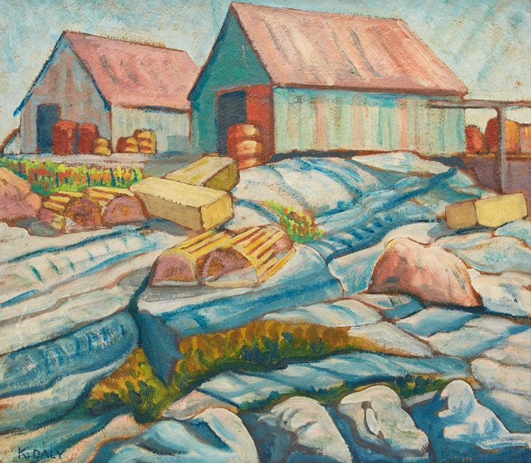 Artwork by Kathleen Frances Daly Pepper, Peggy’s Cove