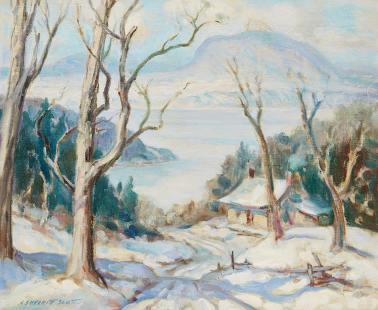 Artwork by Adam Sherriff Scott, Lake Memphremagog, P.Q.