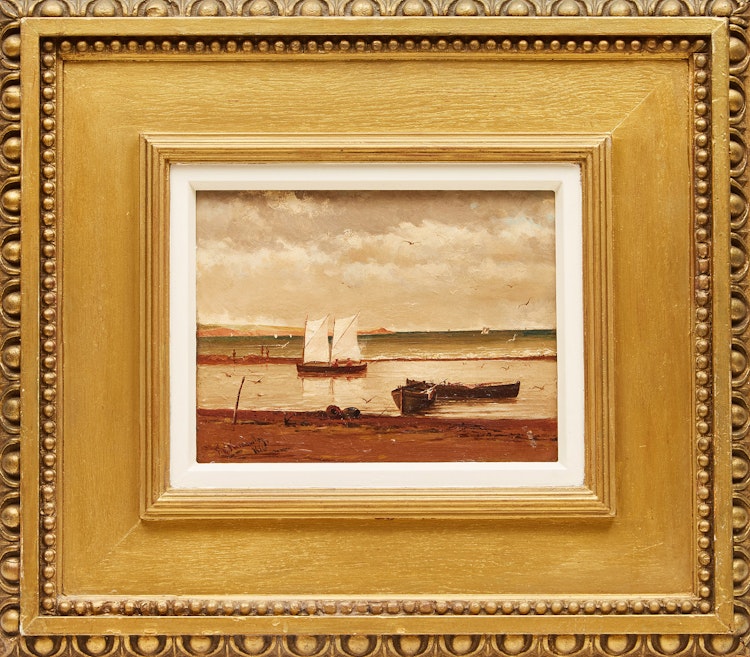 Artwork by Farquhar McGillivray Strachan Knowles, St. Lawrence River, St. Baptiste, Quebec