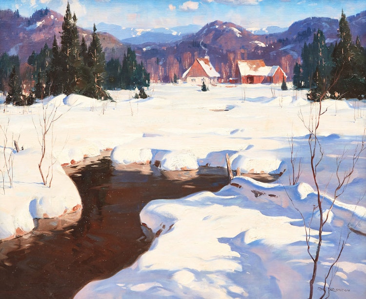 Artwork by Eric Riordon, Laurentian Winter