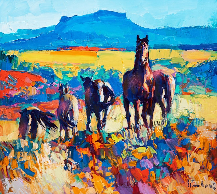 Artwork by Nicola Simbari, Stallion