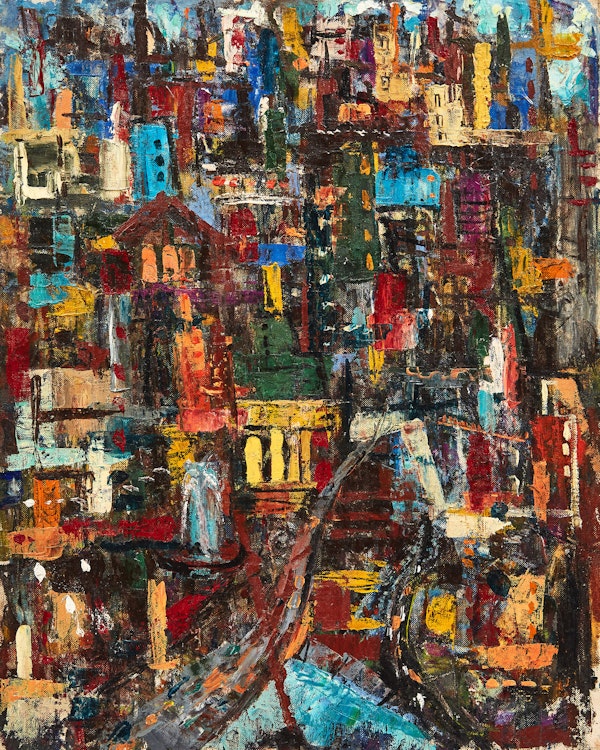 Artwork by Hortense Mattice Gordon, City Light