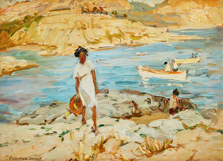Artwork by Dorothea Sharp, The Cornish Coast