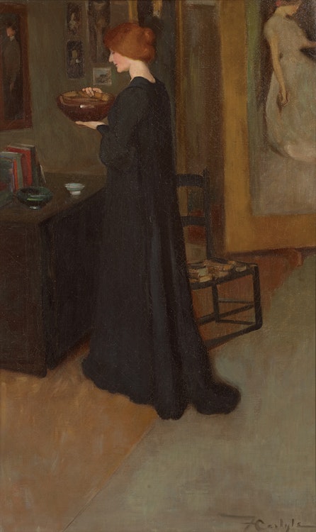 Artwork by Florence Emily Carlyle, The Studio