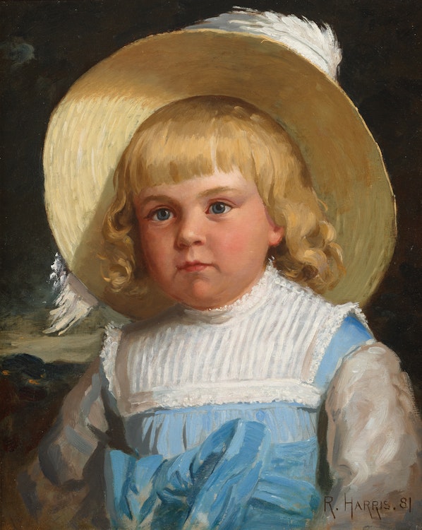 Artwork by Robert Harris, Young Miss Fowler