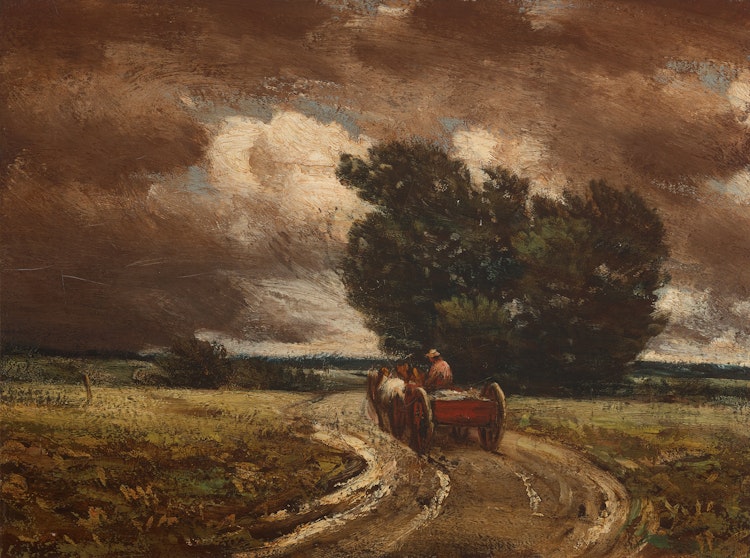 Artwork by Homer Ransford Watson,  Country Road, Stormy Day