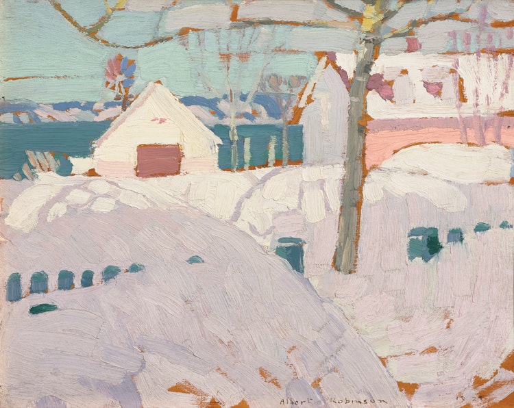 Artwork by Albert Henry Robinson, Winter, Cacouna
