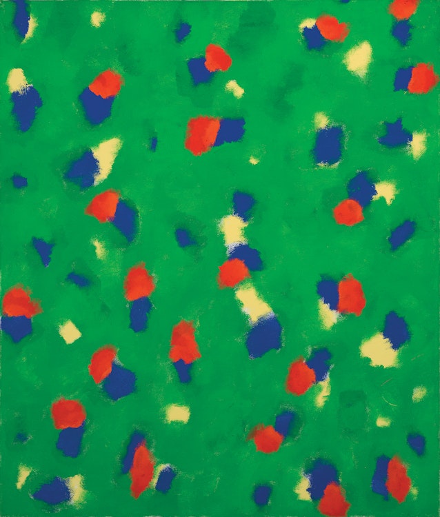 Artwork by Gershon Iskowitz, Variation on Green #1