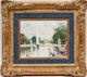 Thumbnail of Artwork by Jules René Hervé, A Scene of Paris by a Fountain