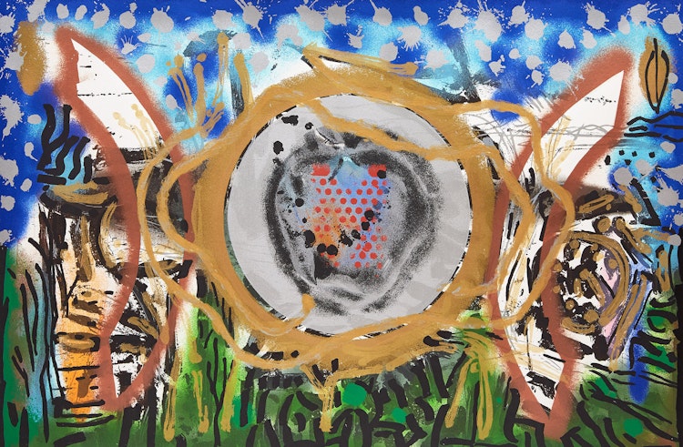 Artwork by Jean Paul Riopelle, Au-de-ça
