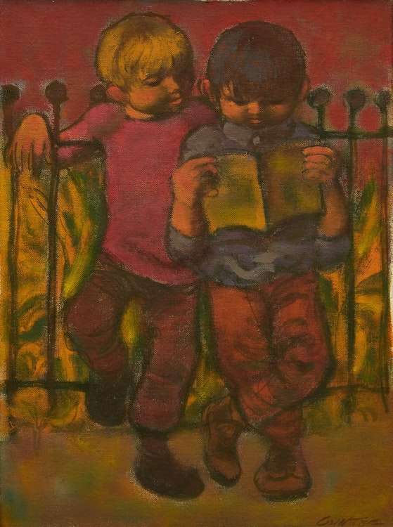 Artwork by William Arthur Winter, Two Lads