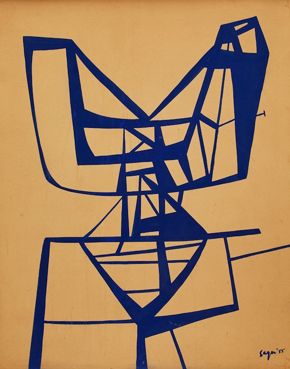 Artwork by Peter Sager, Three Untitled Abstracts