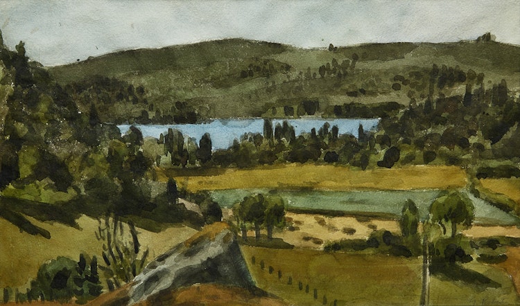 Artwork by William Goodridge Roberts,  Lake Orford