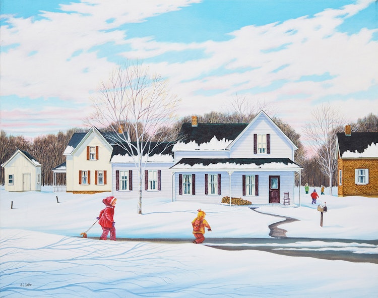 Artwork by Anne J. Dalton, Winter Day