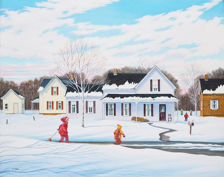 Artwork by Anne J. Dalton,  Winter Day 