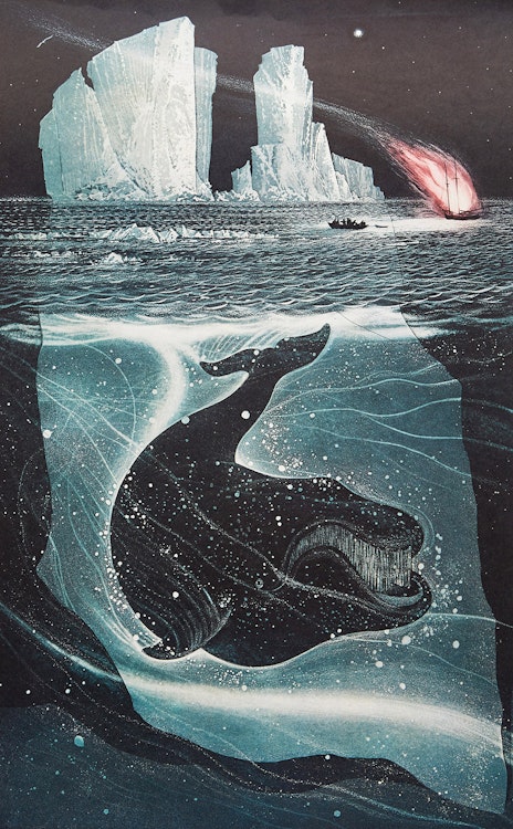 Artwork by David Lloyd Blackwood, Fire Down on the Labrador Poster