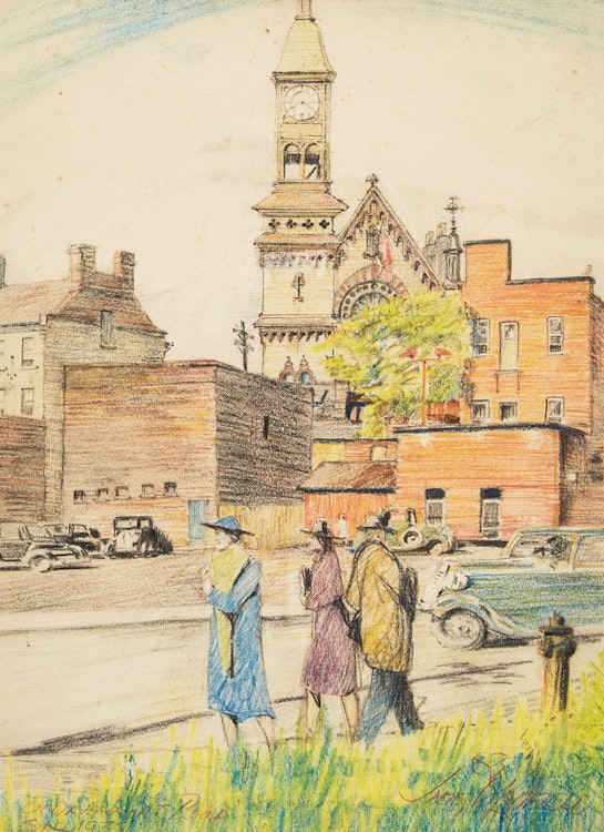 Artwork by James Blomfield, On Davenport Road