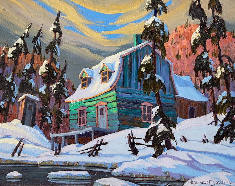 Artwork by Vladimir Horik, Une Toilette de Charlevoix (”Modelle Rustique”)
