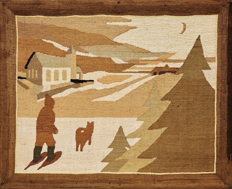 Artwork by  Grenfell Labrador Industries,  Returning Home