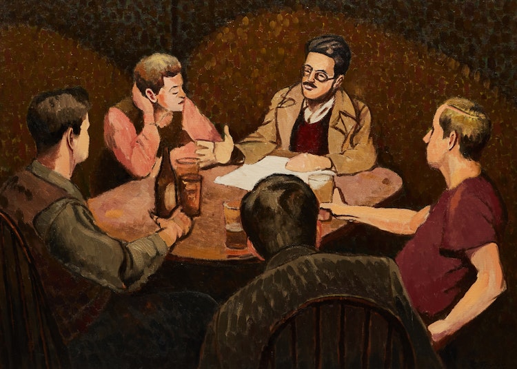 Artwork by Frederick Bourchier Taylor, Untitled (The Meeting)