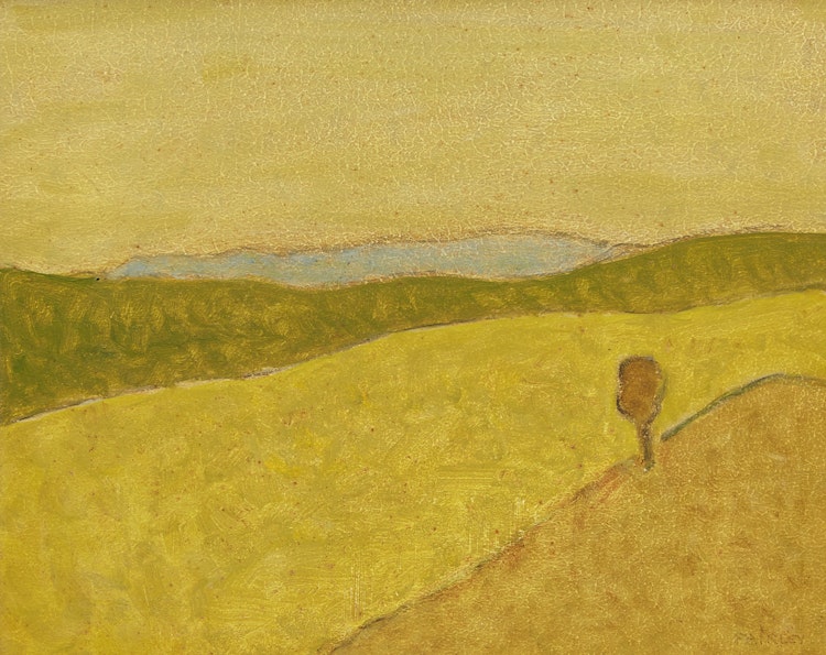 Artwork by Barker Fairley, Yellows and Blue Distance
