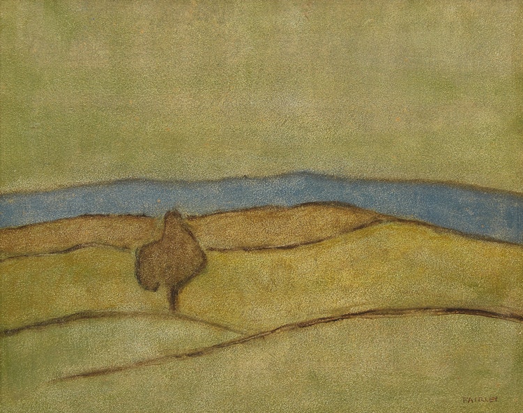 Artwork by Barker Fairley, Blue Distance