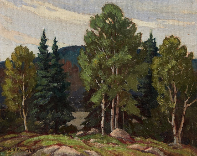 Artwork by Herbert Sidney Palmer, Path to Long Lake, Haliburton