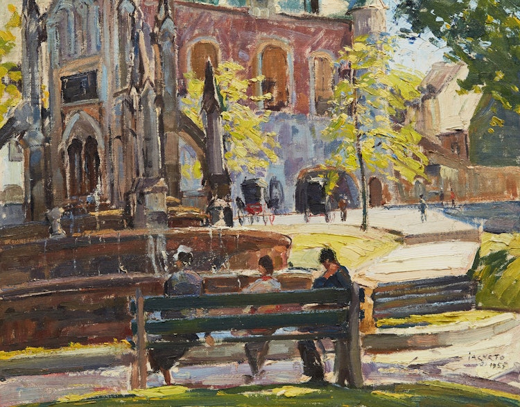 Artwork by Francesco Iacurto, Place d’Armes, Quebec