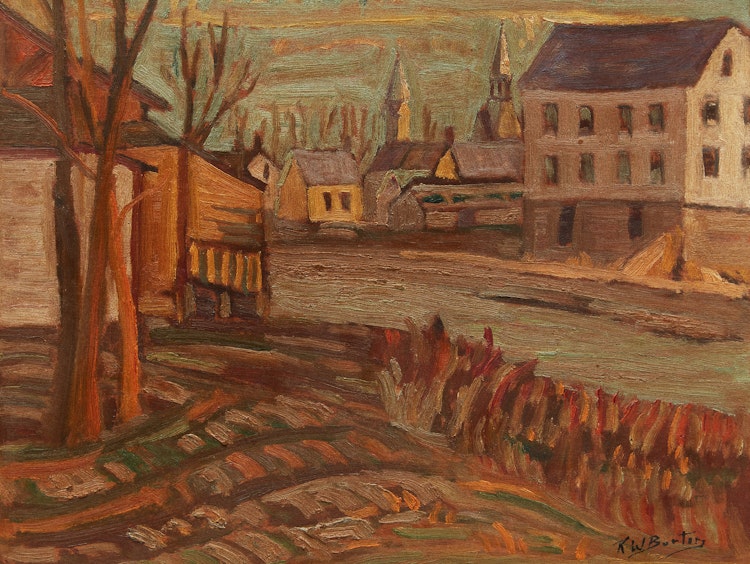 Artwork by Ralph Wallace Burton,  The Nation River (Chesterville, Ontario)