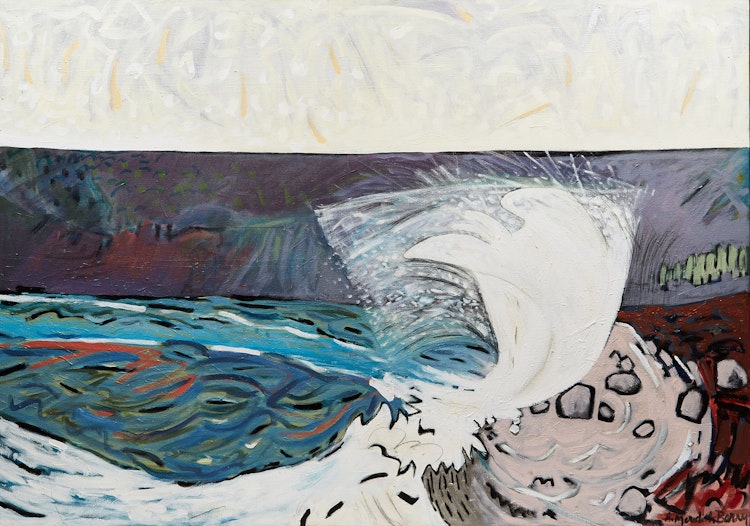 Artwork by Anne Meredith Barry, Big Wave #2 (On my Beach)