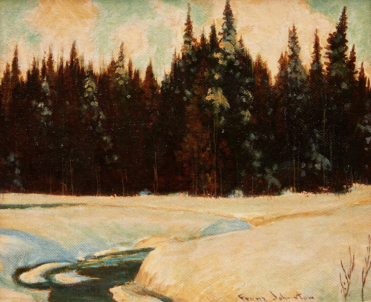 Artwork by Frank Hans Johnston, The Silent Places