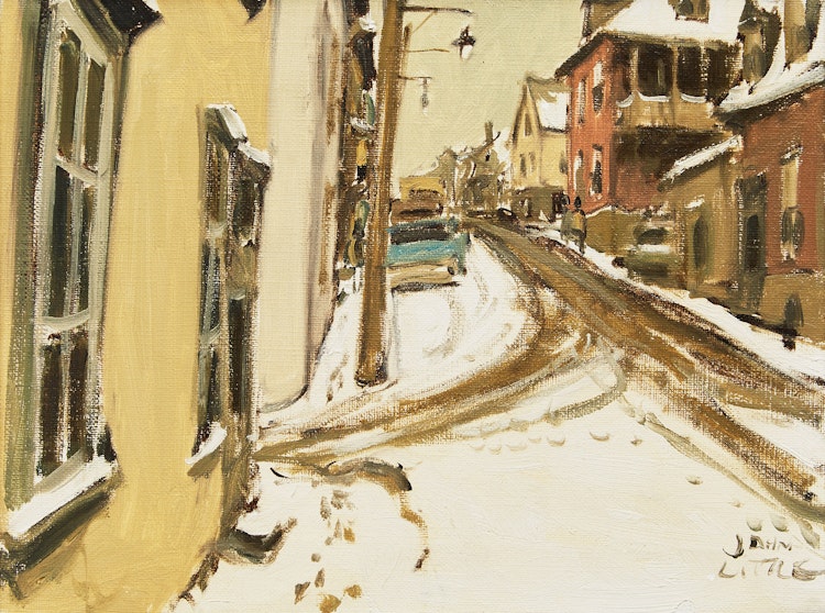 Artwork by John Geoffrey Caruthers Little, Rue St. Patrice, Quebec